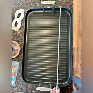 All Clad griddle 20"X13" stovetop two burner